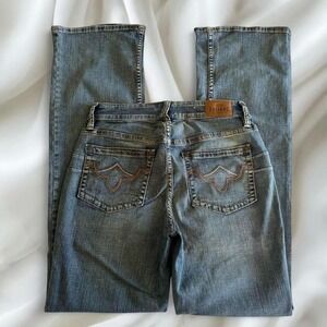 Y2K Shyanne rhinestone low rise denim bootcut long jeans country boho grunge